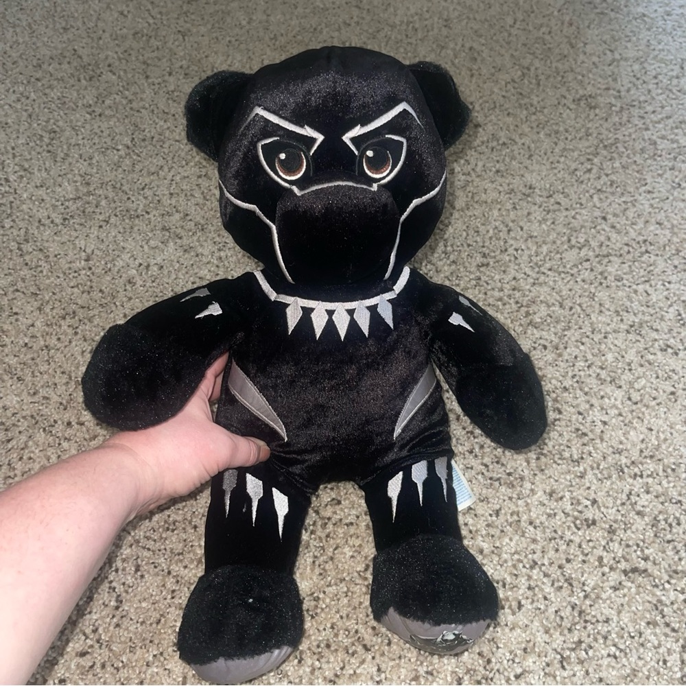 Build a Bear Black Panther Marvel Plush Bear